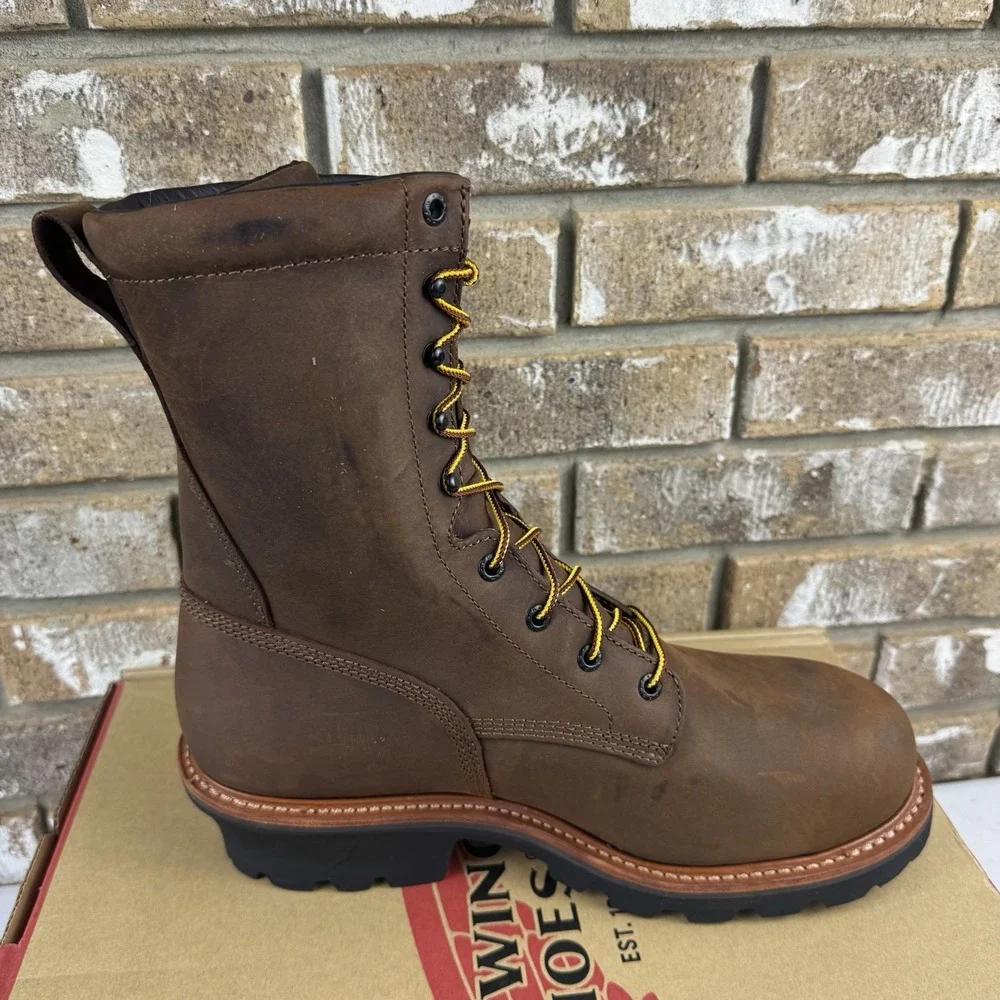 Red Wing Loggermax 2120 Waterproof Work Boots Men's Sz 11.5D Non Metallic Toe